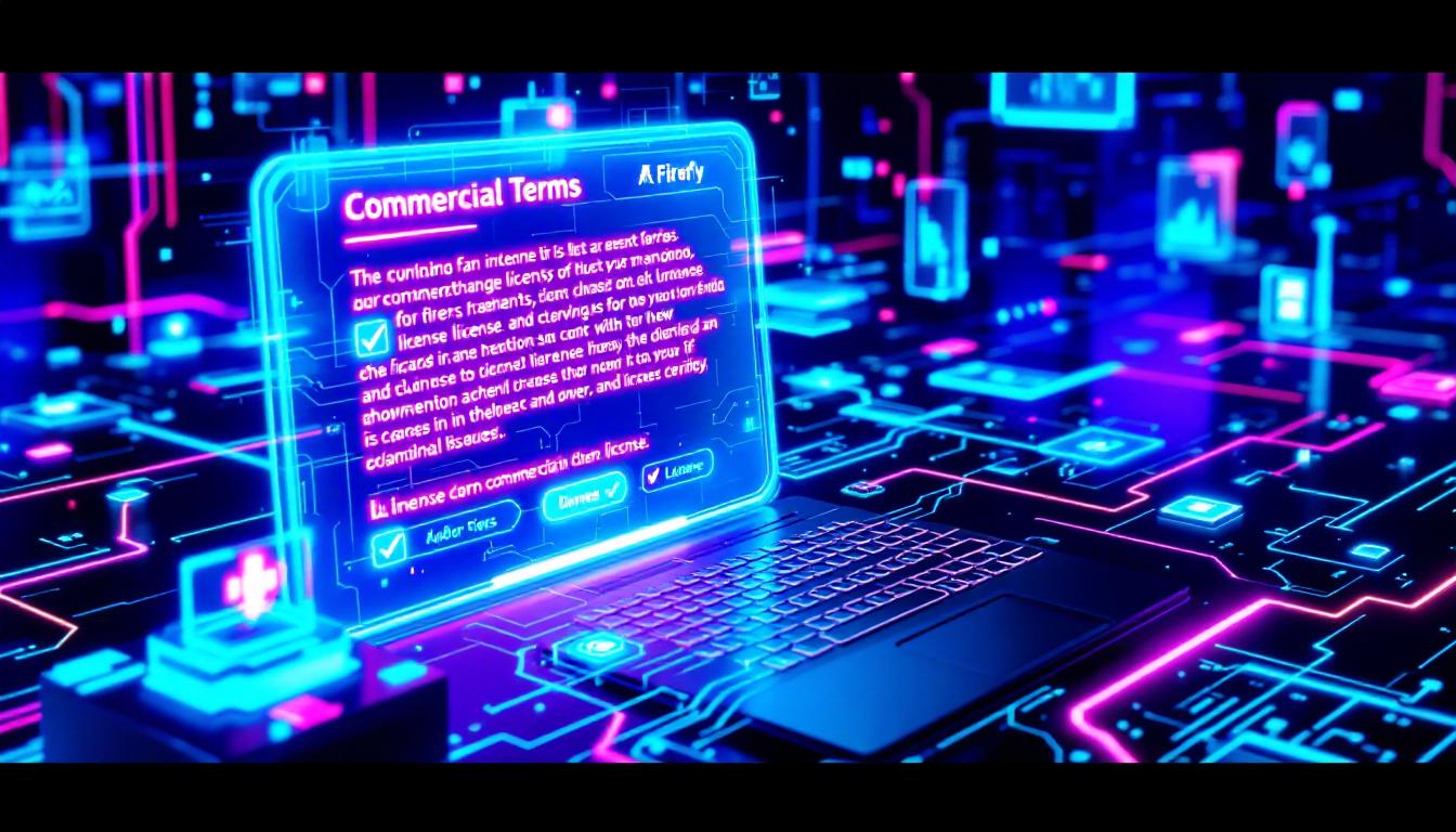 Adobe Fireflyのライセンス体系と商用利用条件