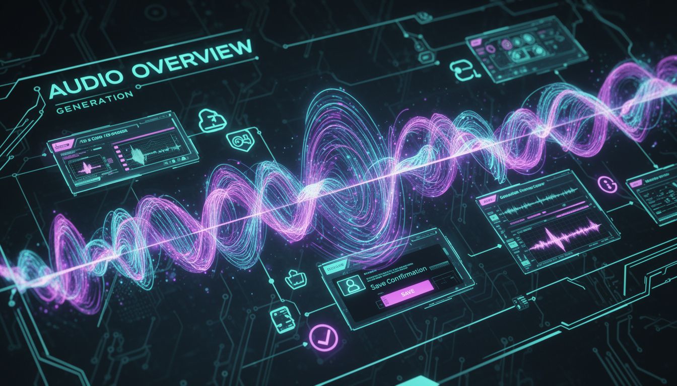 Audio Overviewでの音声生成から保存までの流れ