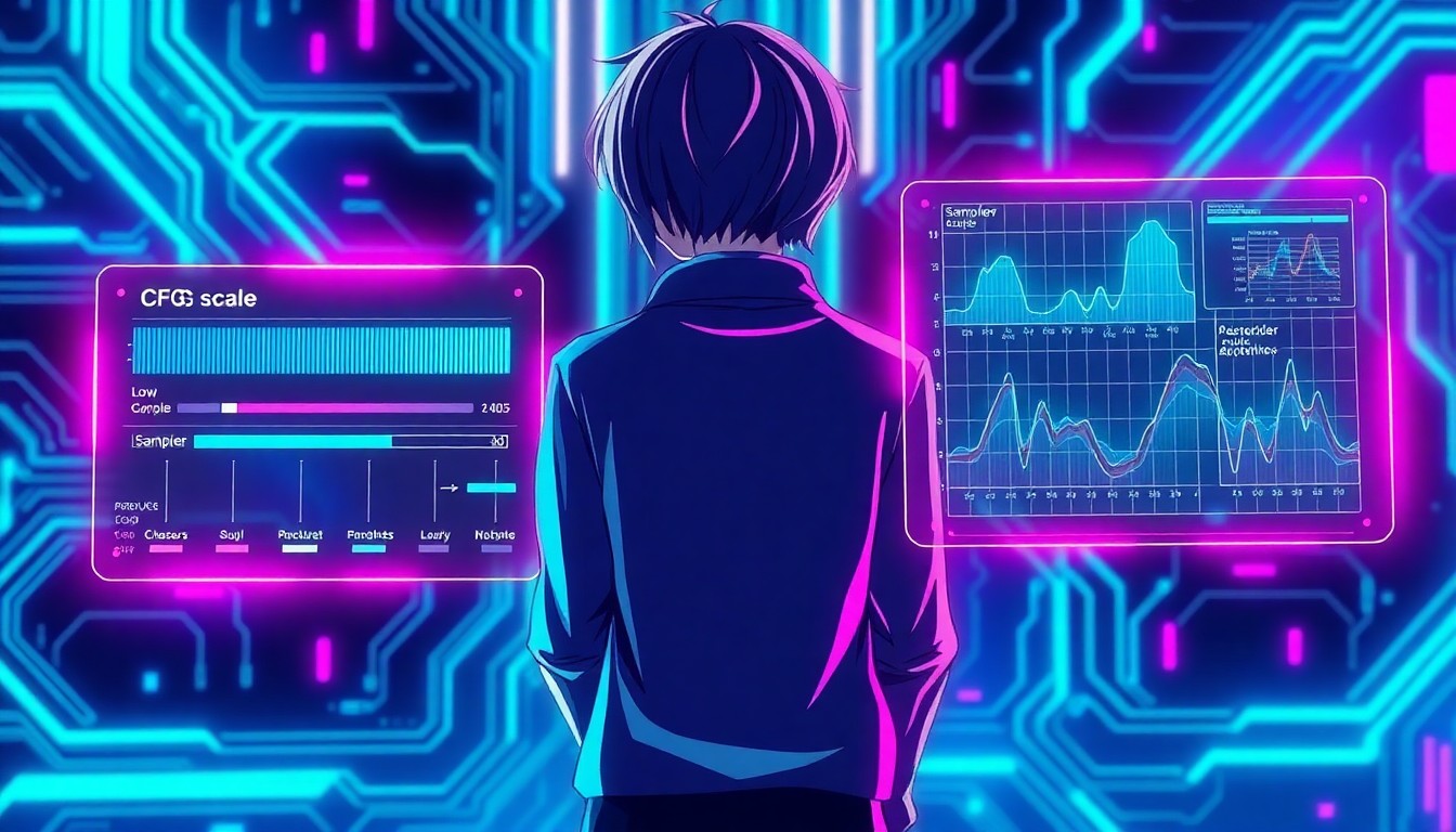 CFGスケールとサンプラーの相互作用