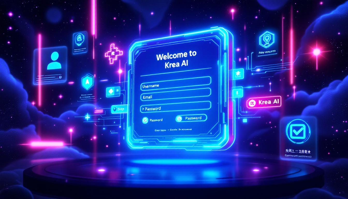 Krea AI アカウント登録の手順