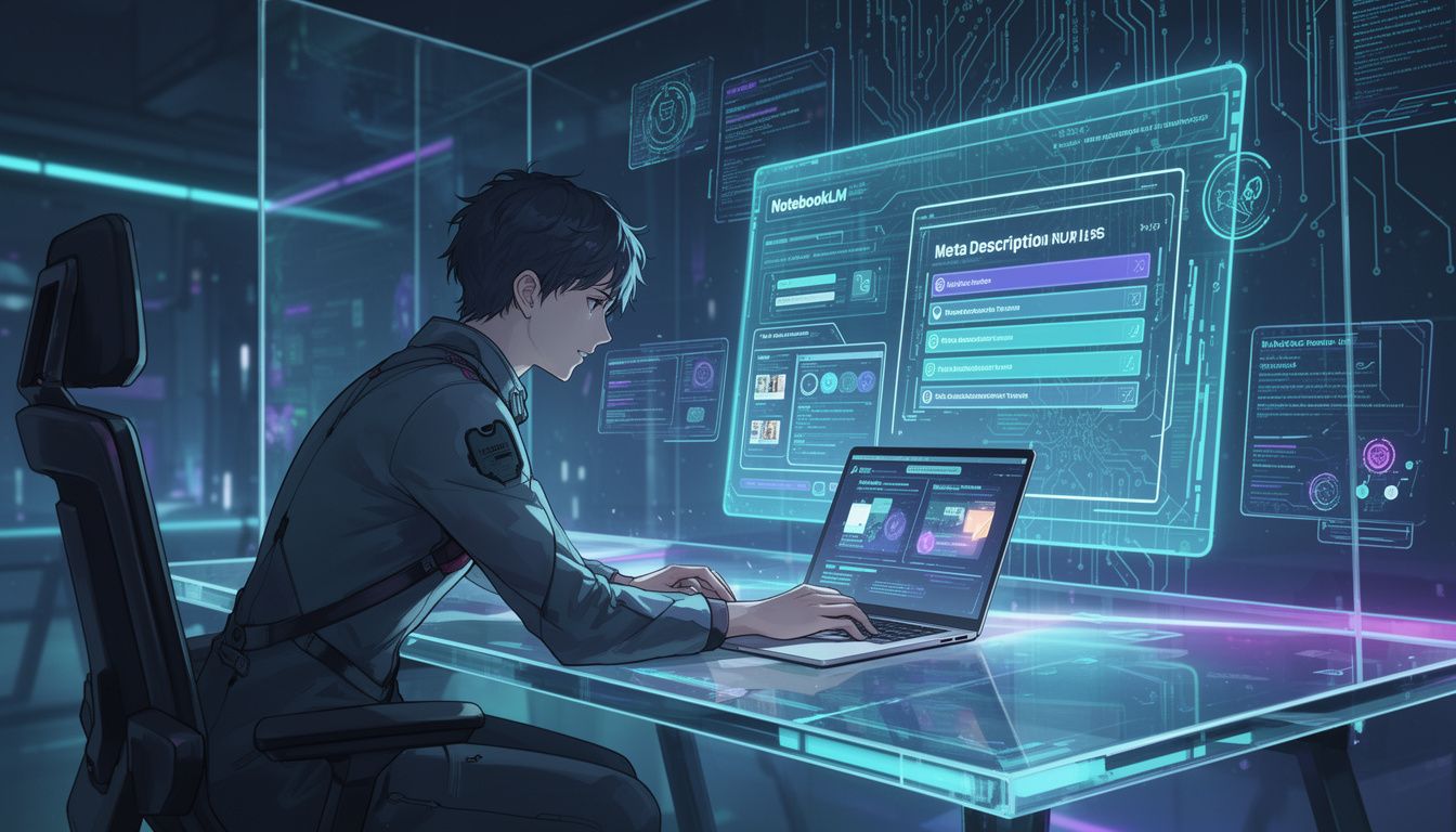 NotebookLMでのメタディスクリプション作成手順