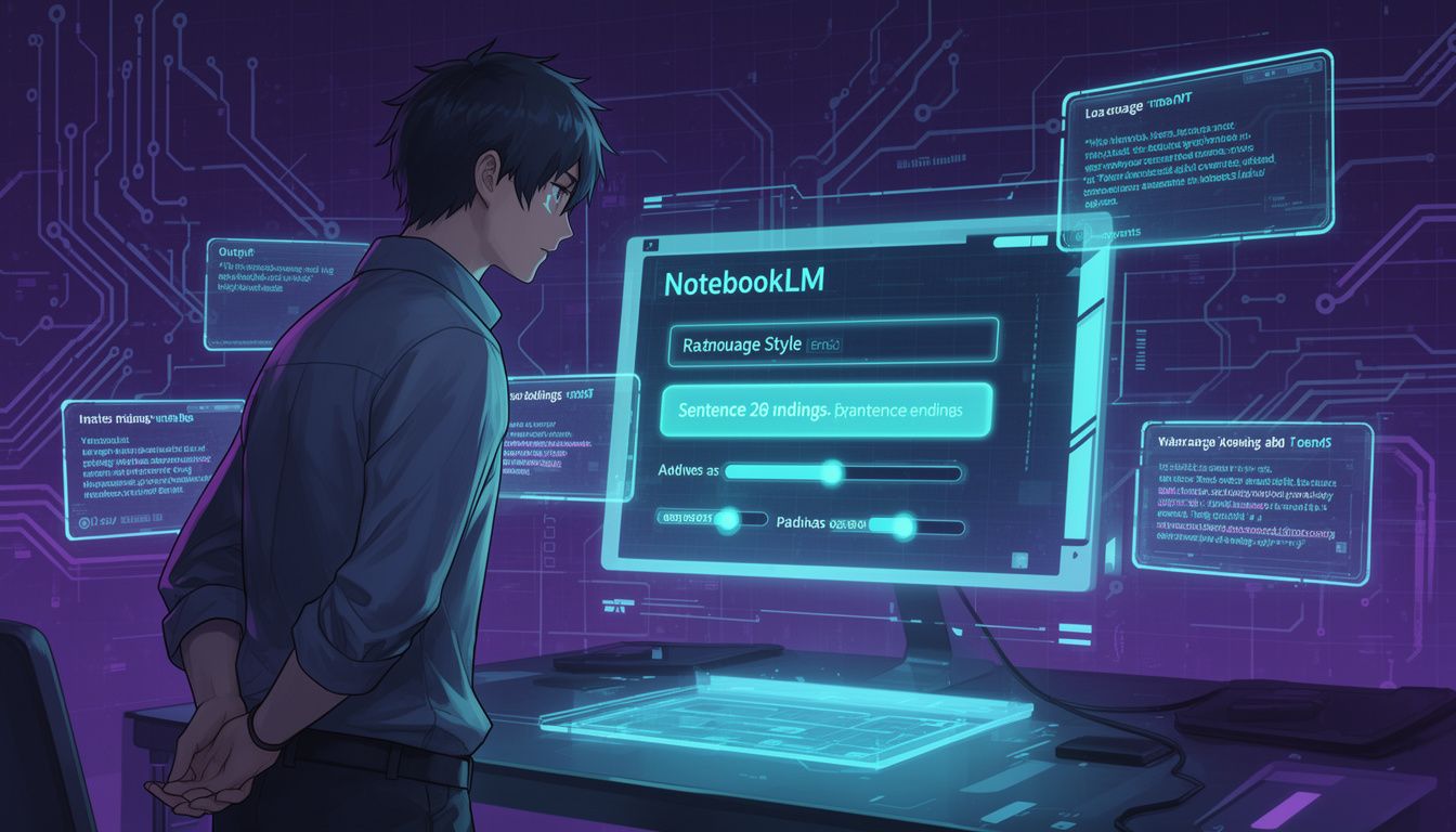 NotebookLMでの基本的な語尾指定方法