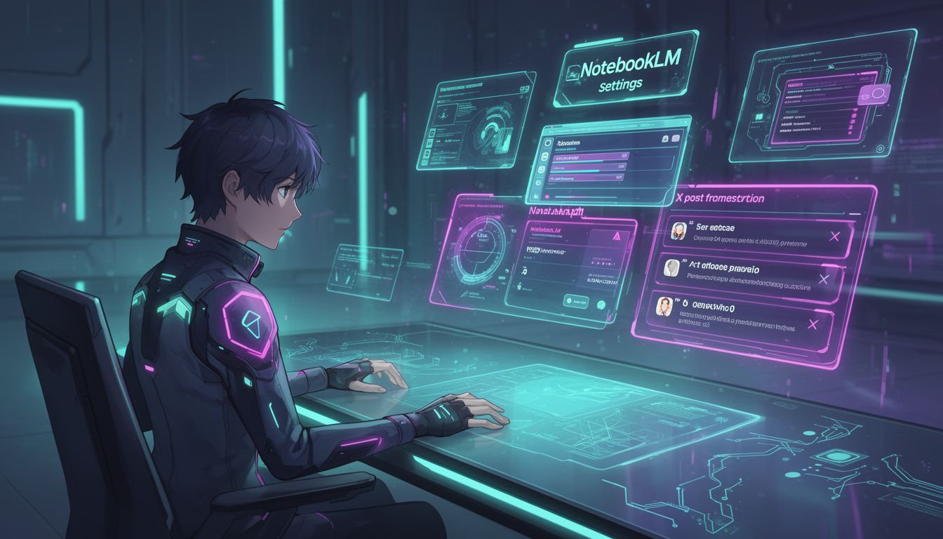 NotebookLMの基本設定とX投稿生成の準備