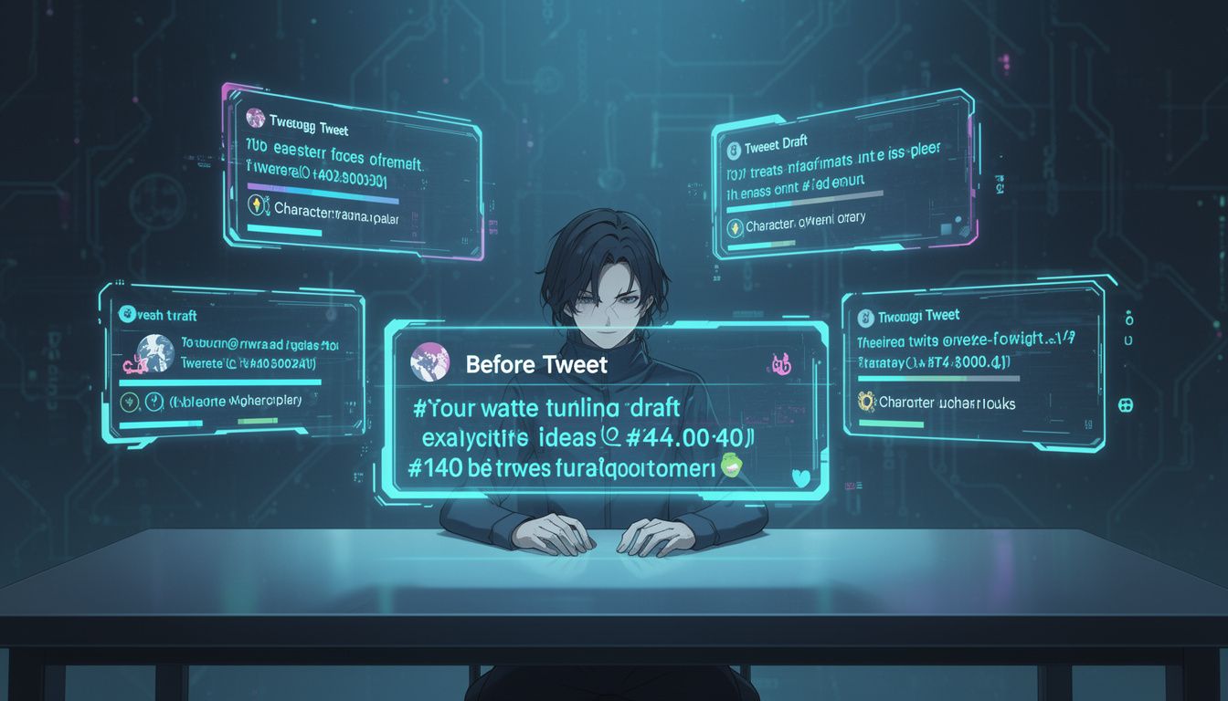 X投稿に最適化された140文字要約の作成技術
