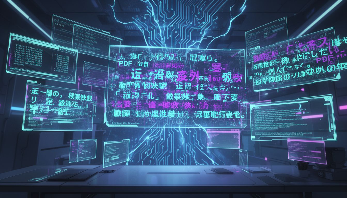 日本語PDF文字化けの主な原因