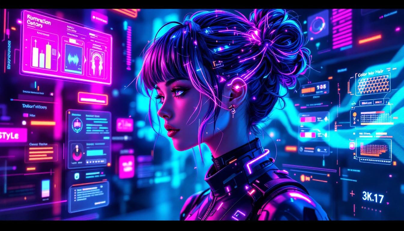 髪型・髪色のプロンプトテクニック