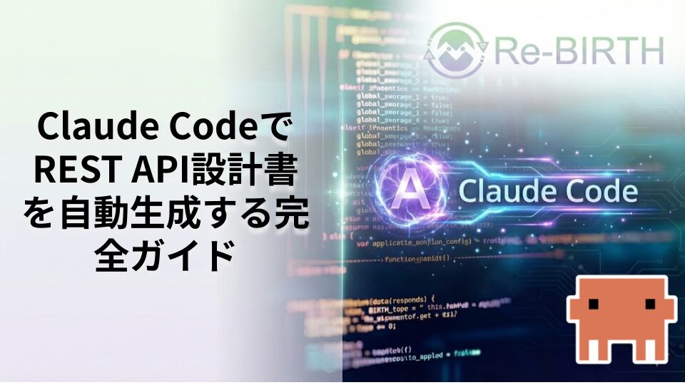 Claude CodeでREST API設計書を自動生成する完全ガイド