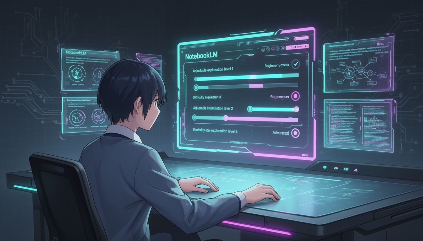 NotebookLMでの解説レベル調整テクニック