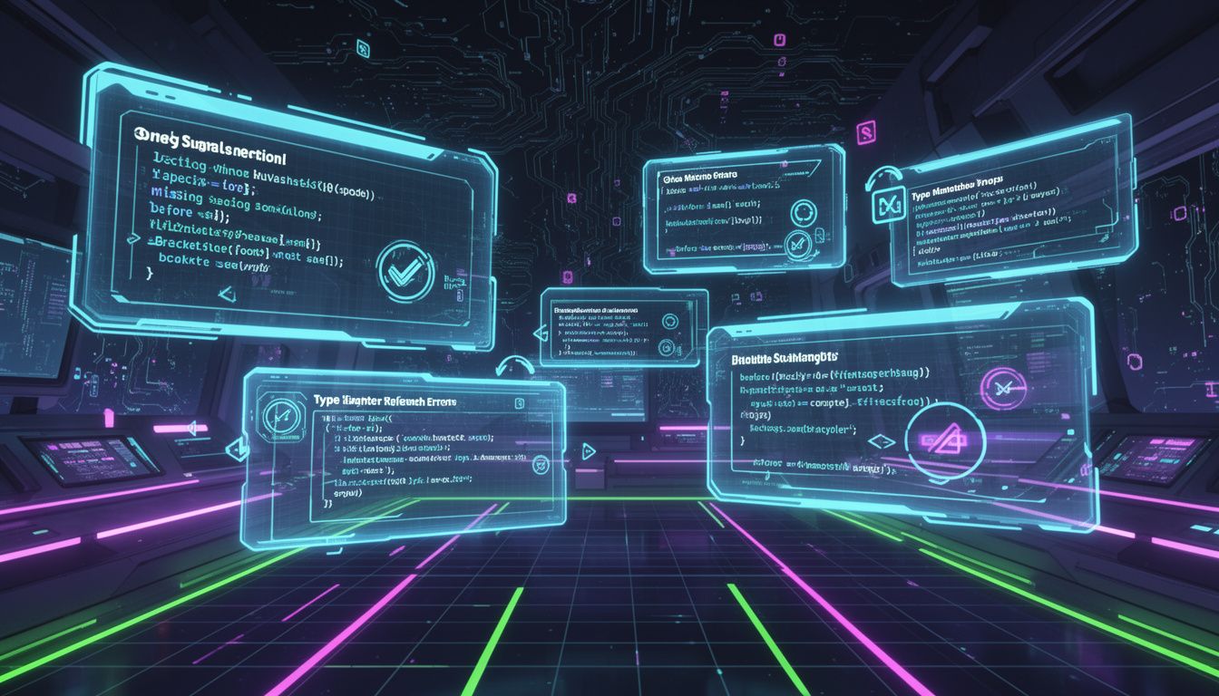 よくある構文エラーの種類と対処法