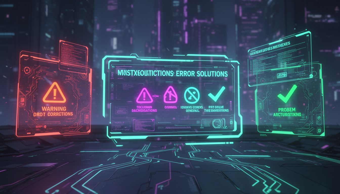 よくある間違いと対処法