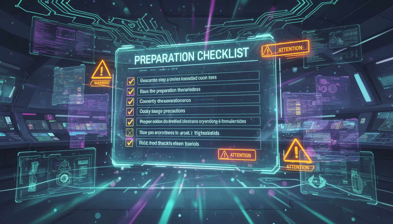 事前準備と注意事項