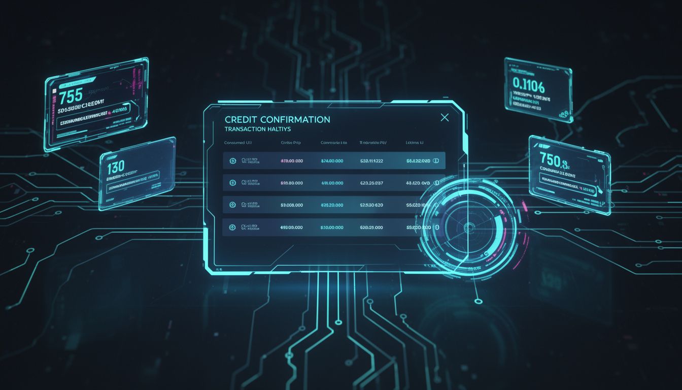 消費済みクレジットの確認手順