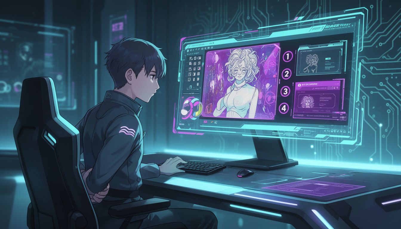 AI塗り絵の基本操作手順