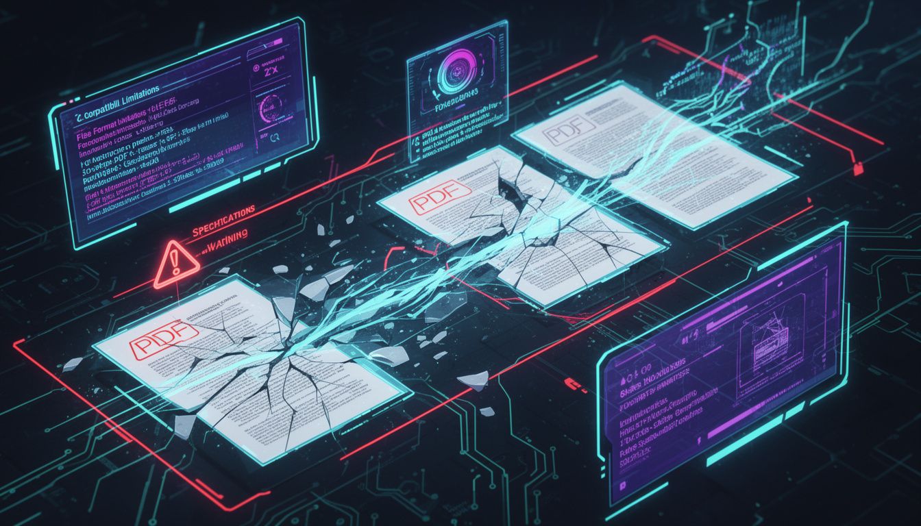 PDF読み込みの技術的な限界と仕様