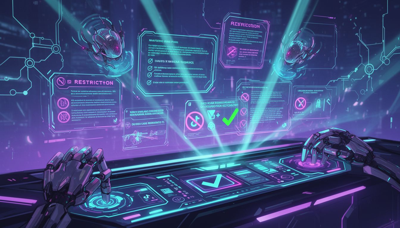 TikTokの現在のAI動画関連規約と制限内容