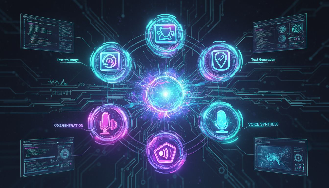 主要なAI生成ツールの種類