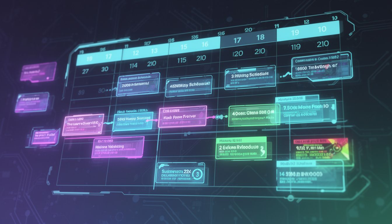 実際の学習スケジュール例