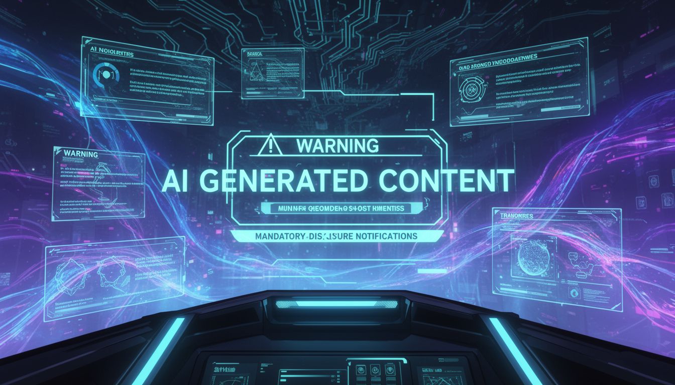 表示義務の対象となるAI生成コンテンツ