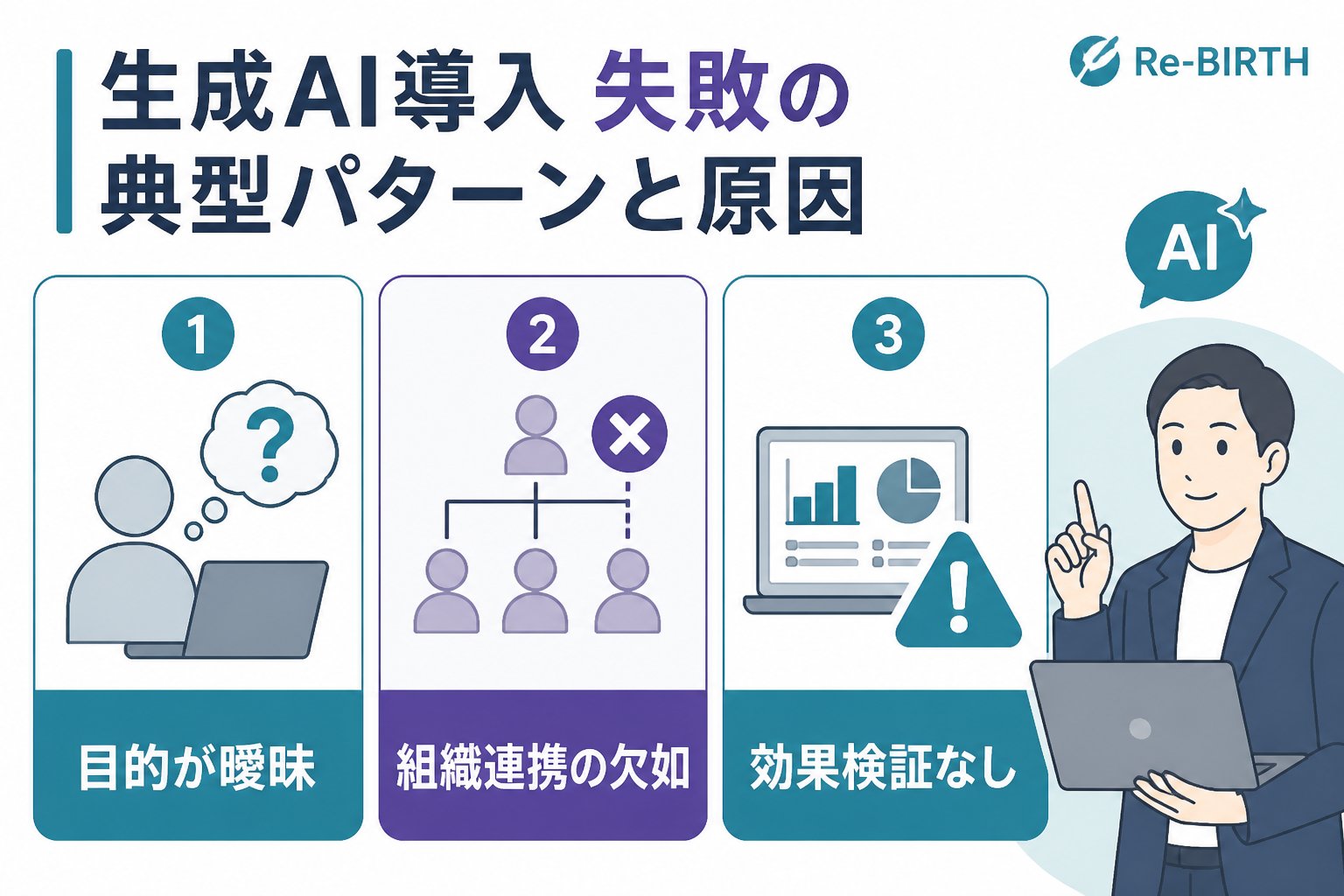 業務改善 生成AI導入失敗の典型パターンと原因
