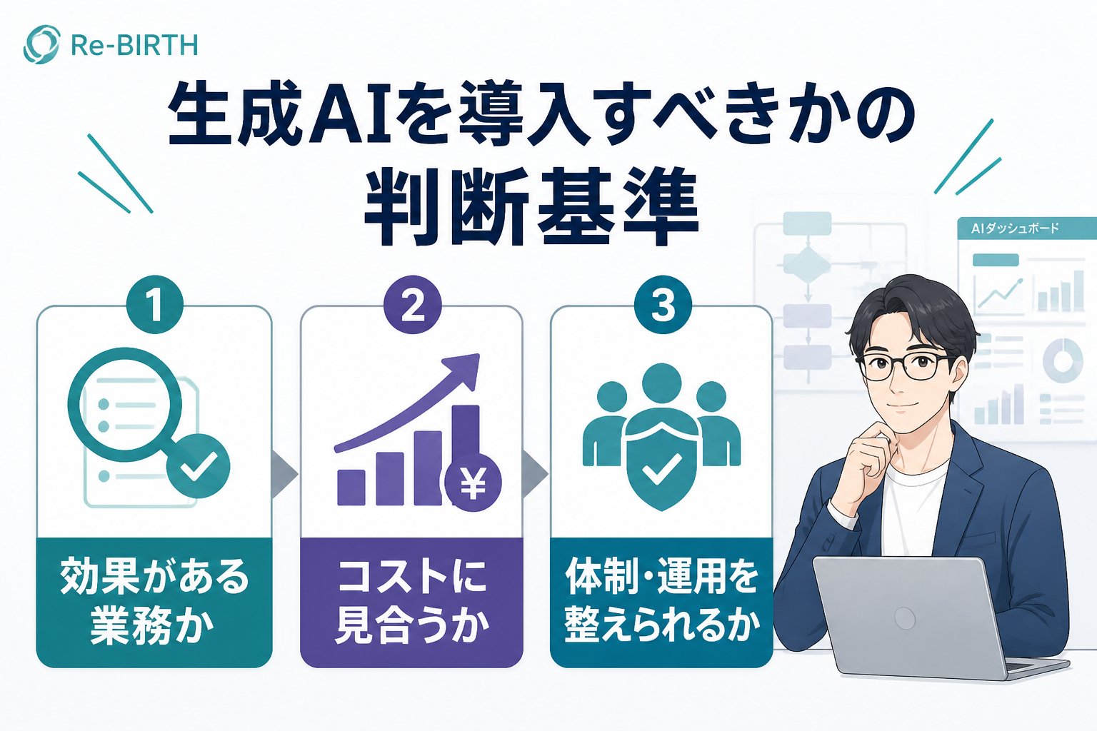 業務改善 生成AIを導入すべきかの判断基準
