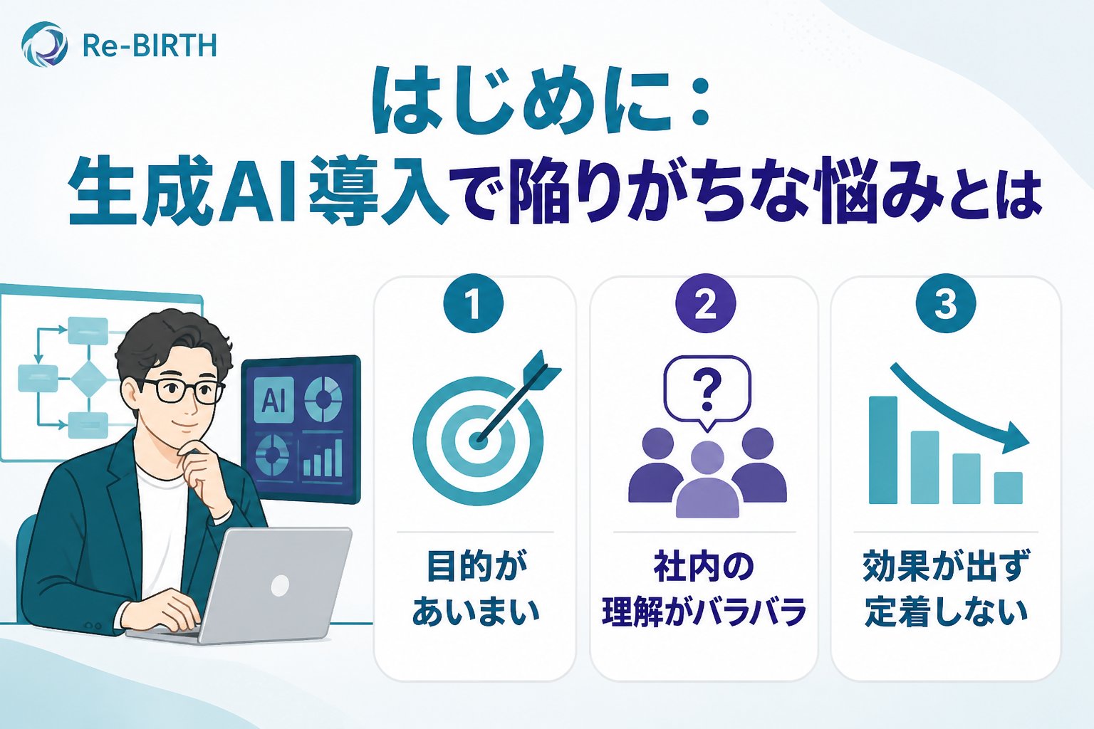 業務改善 はじめに:生成AI導入で陥りがちな悩みとは