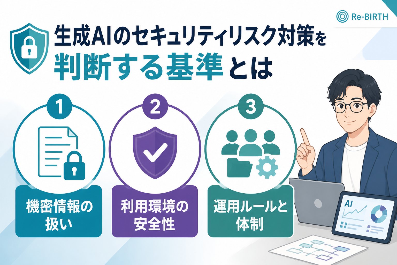 AI導入の失敗回避 生成AIのセキュリティリスク対策を判断する基準とは