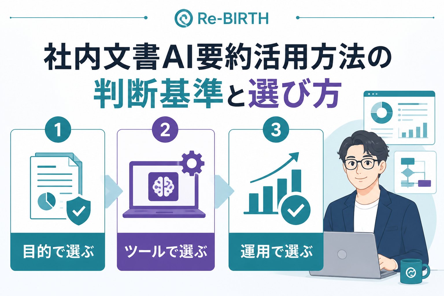 生成AI活用 社内文書AI要約活用方法の判断基準と選び方