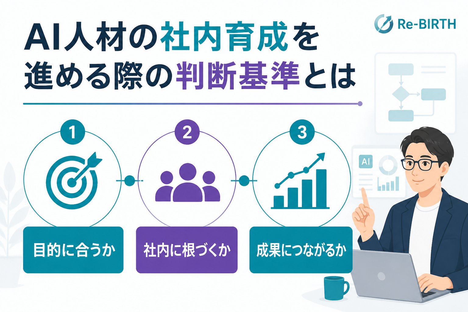 AI組織化 AI人材の社内育成を進める際の判断基準とは