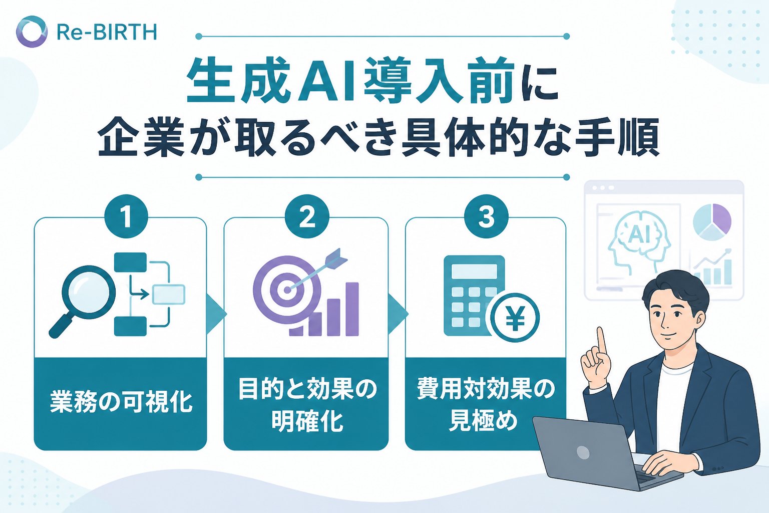 AI導入の失敗回避 生成AI導入前に企業が取るべき具体的な手順
