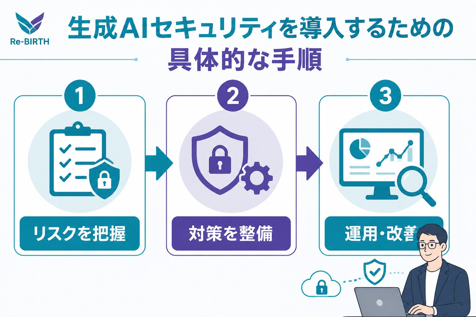 AI導入の失敗回避 生成AIセキュリティを導入するための具体的な手順