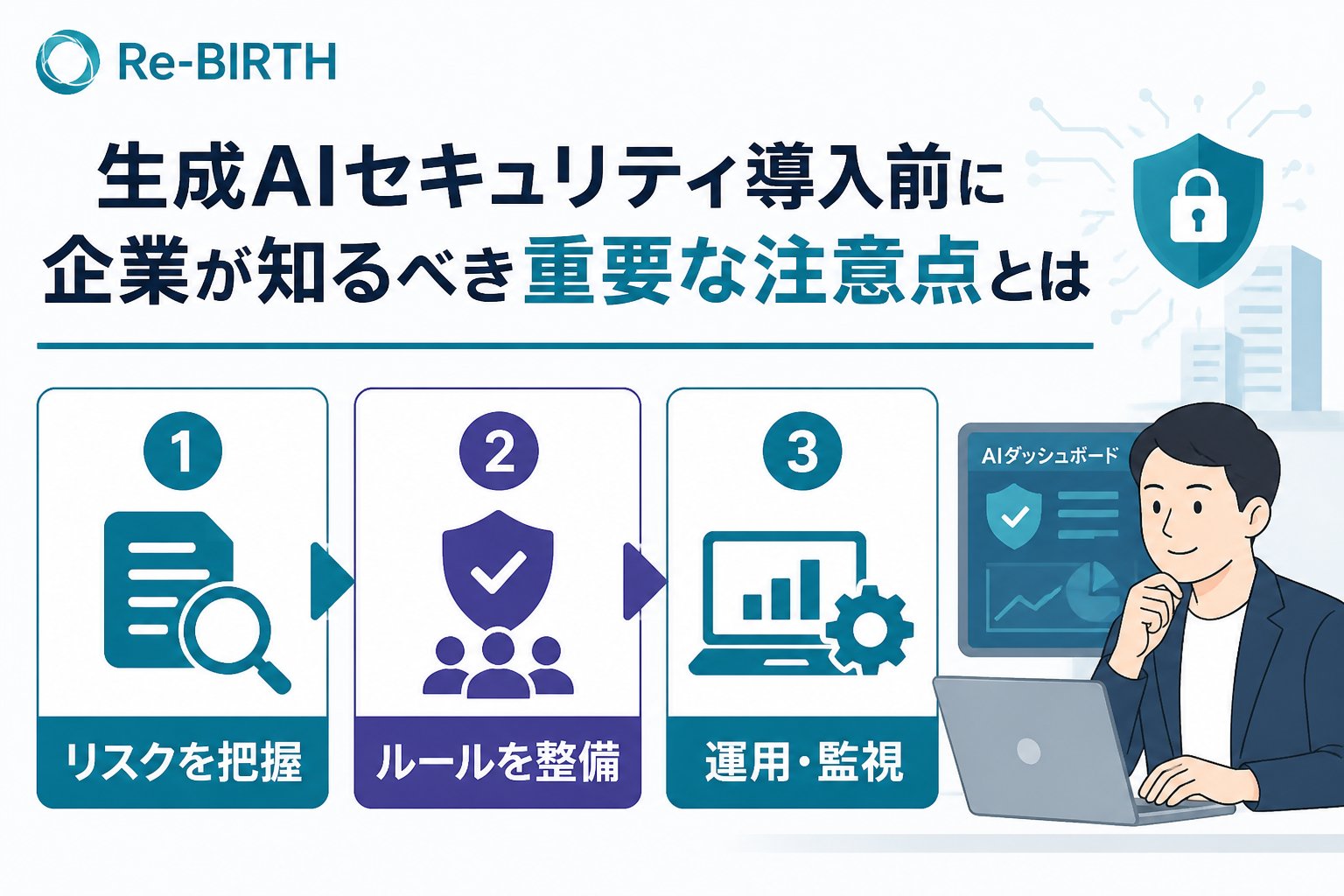 AI導入の失敗回避 生成AIセキュリティ導入のための具体的な手順