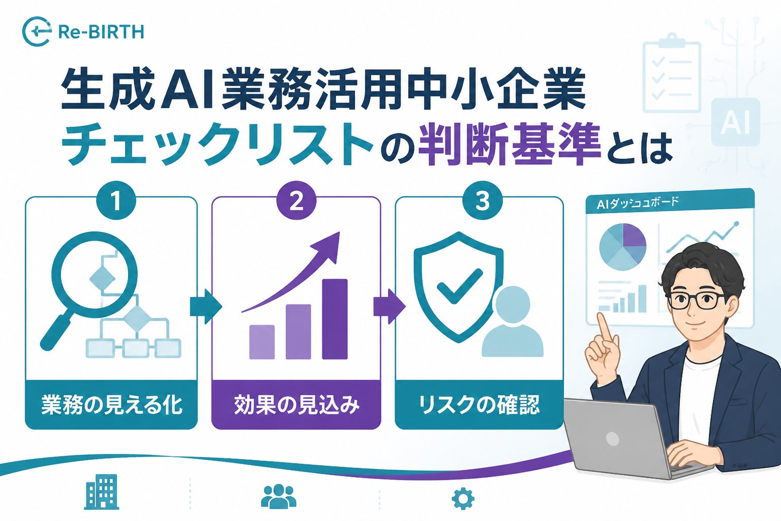 生成AI活用 生成AI業務活用中小企業チェックリストの判断基準とは