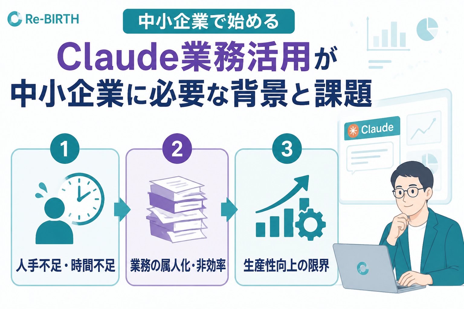 生成AI活用 Claude業務活用が中小企業に必要な背景と課題