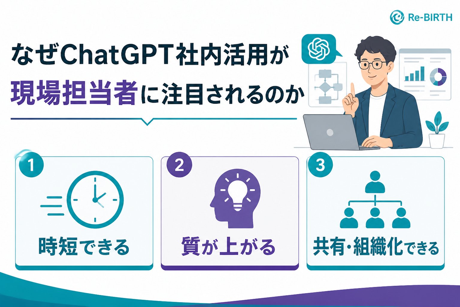 生成AI活用 なぜChatGPT社内活用が現場担当者に注目されるのか