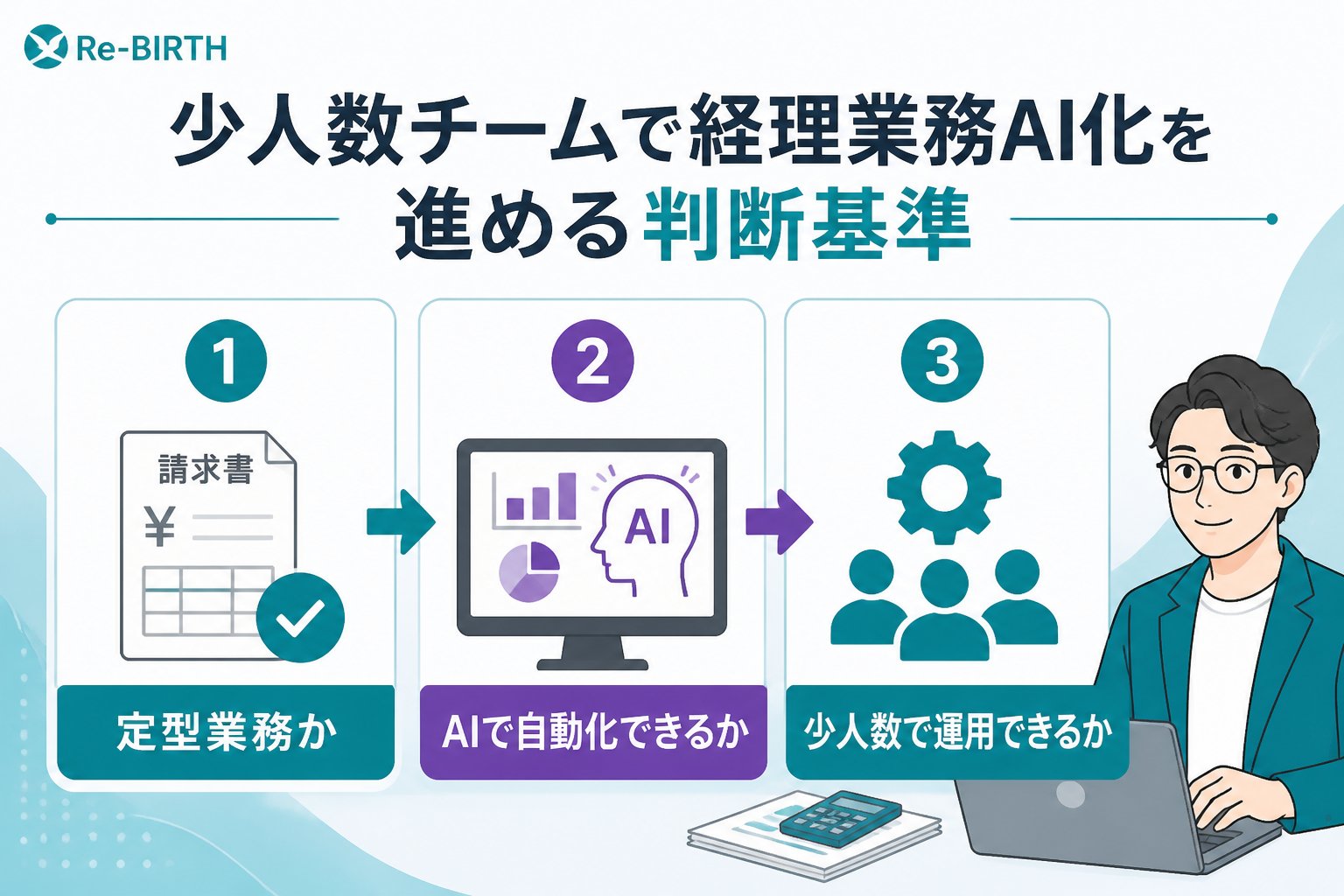 業務改善 少人数チームで経理業務AI化を進める判断基準