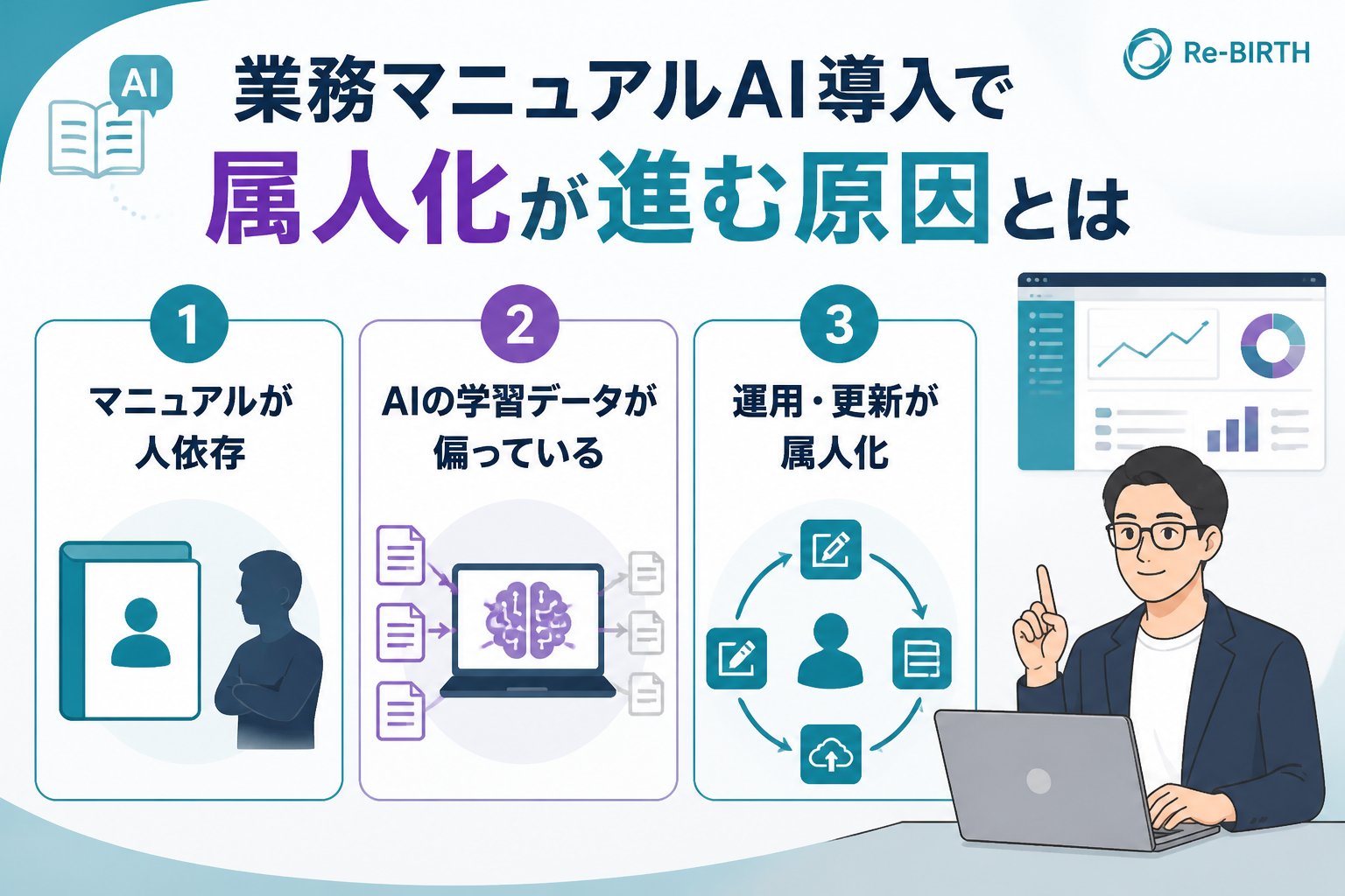 業務改善 業務マニュアルAI導入で属人化が進む原因とは