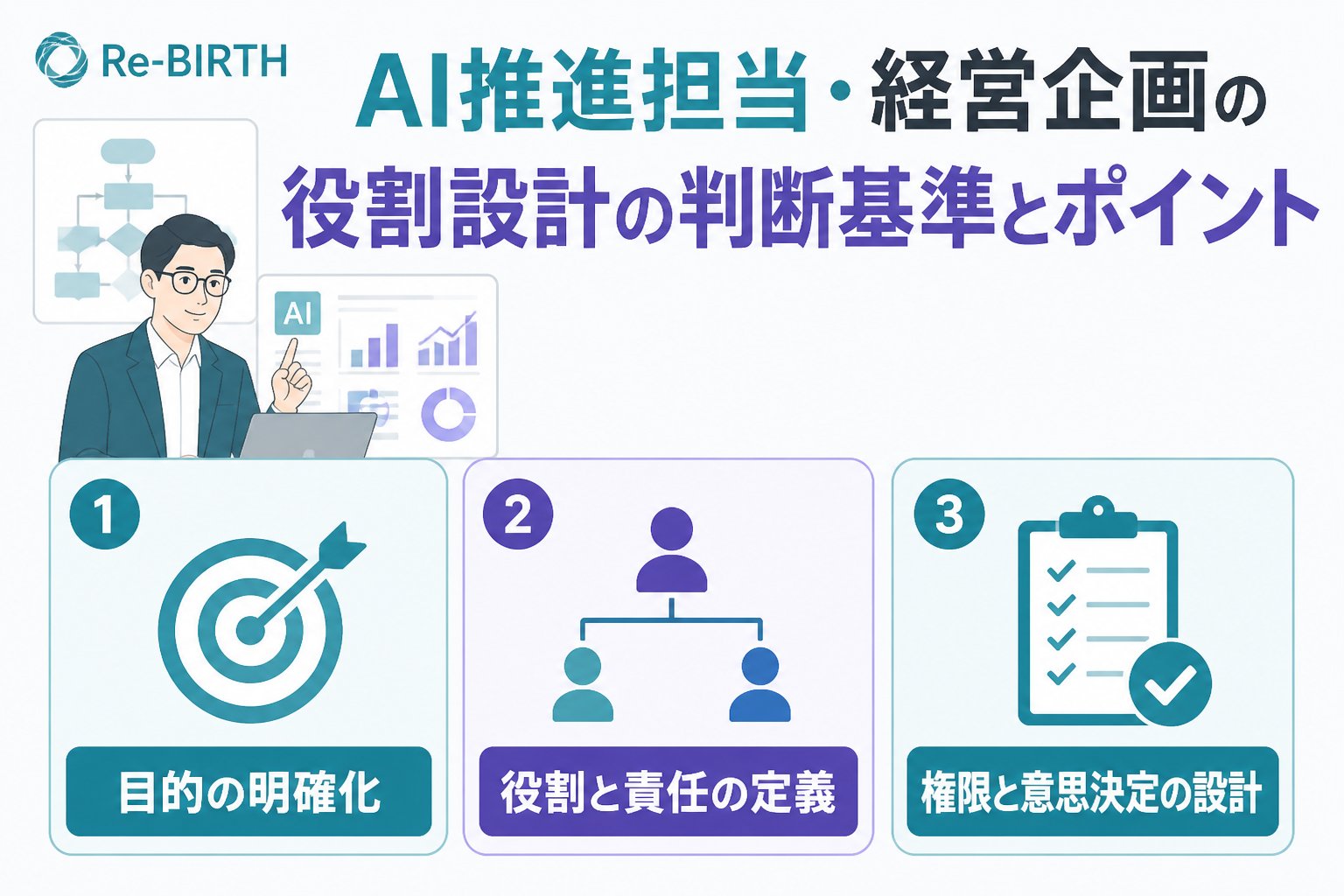 AI組織化 AI推進担当経営企画役割設計の判断基準とポイント