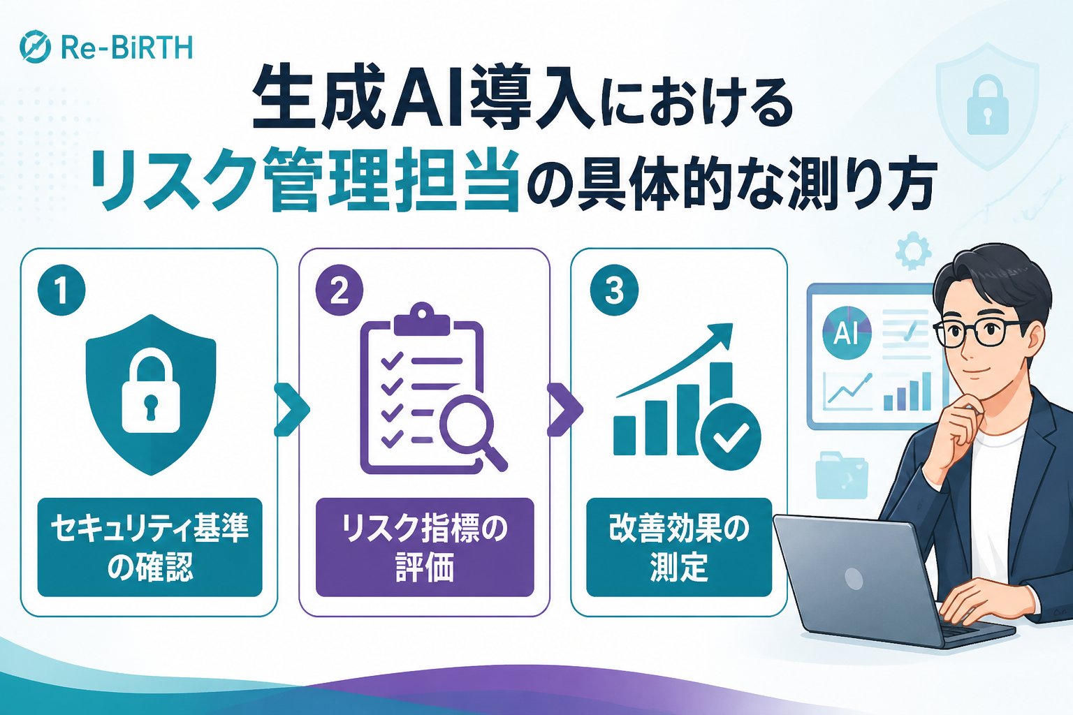 AI導入の失敗回避 生成AI導入におけるリスク管理担当の具体的な測り方
