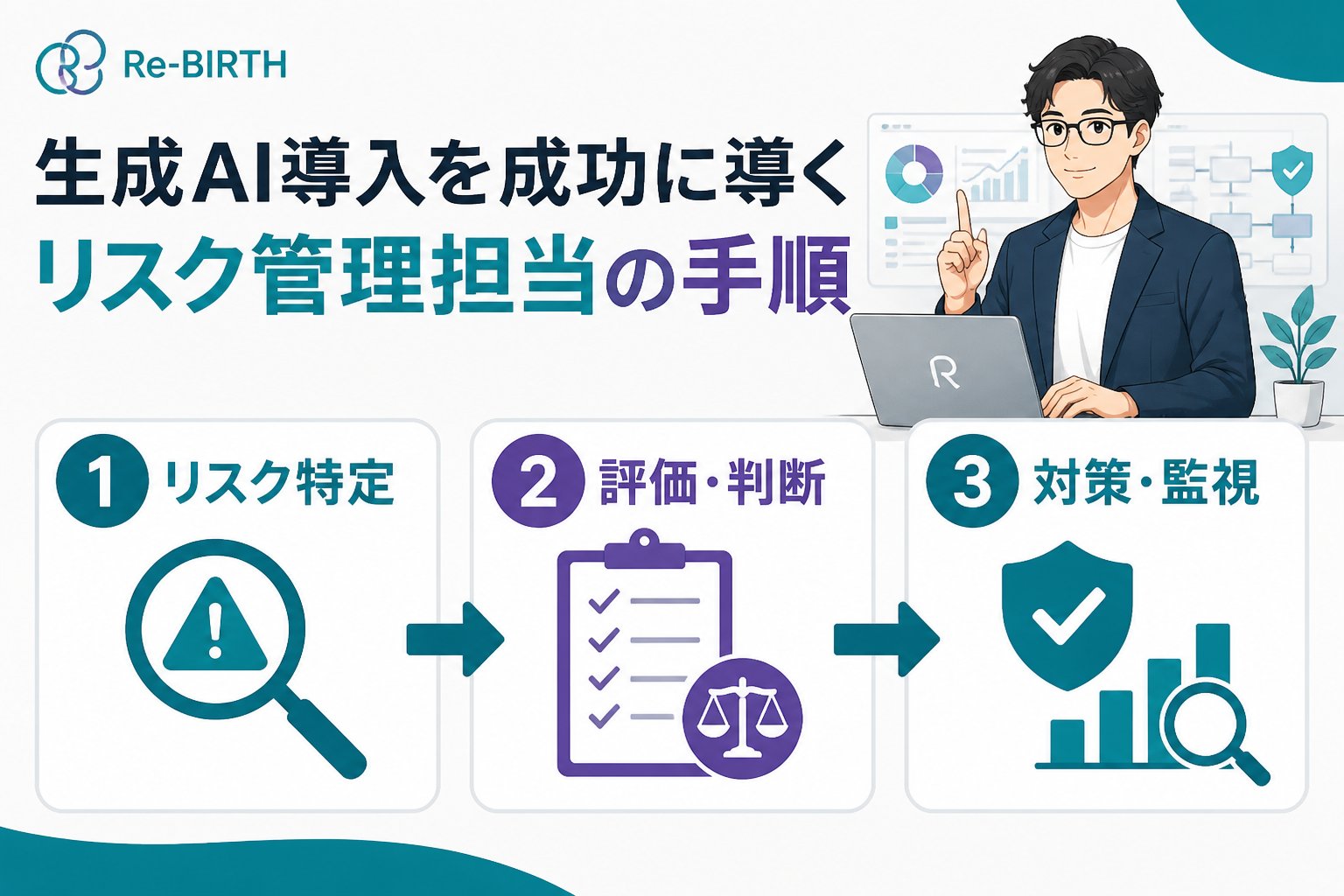AI導入の失敗回避 生成AI導入を成功に導くリスク管理担当の手順