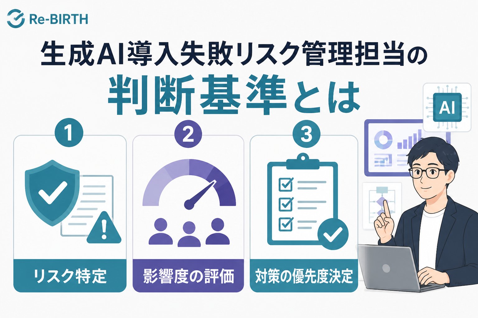 AI導入の失敗回避 生成AI導入失敗リスク管理担当の判断基準とは