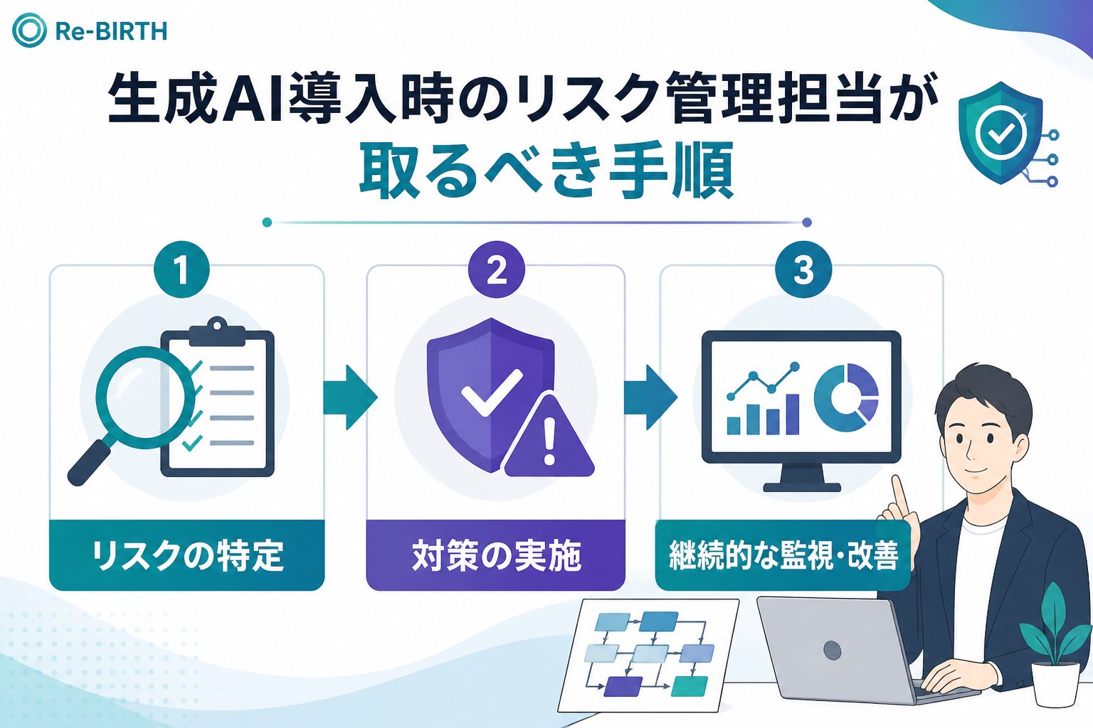 AI導入の失敗回避 生成AI導入時のリスク管理担当が取るべき手順