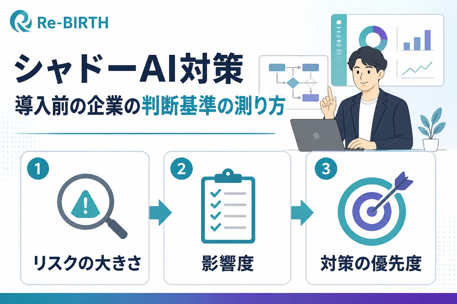 AI導入の失敗回避 シャドーAI対策導入前の企業の判断基準の測り方