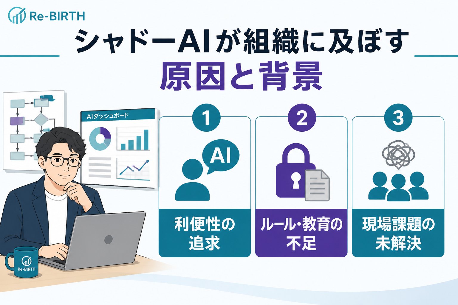 AI導入の失敗回避 シャドーAIが組織に及ぼす原因と背景