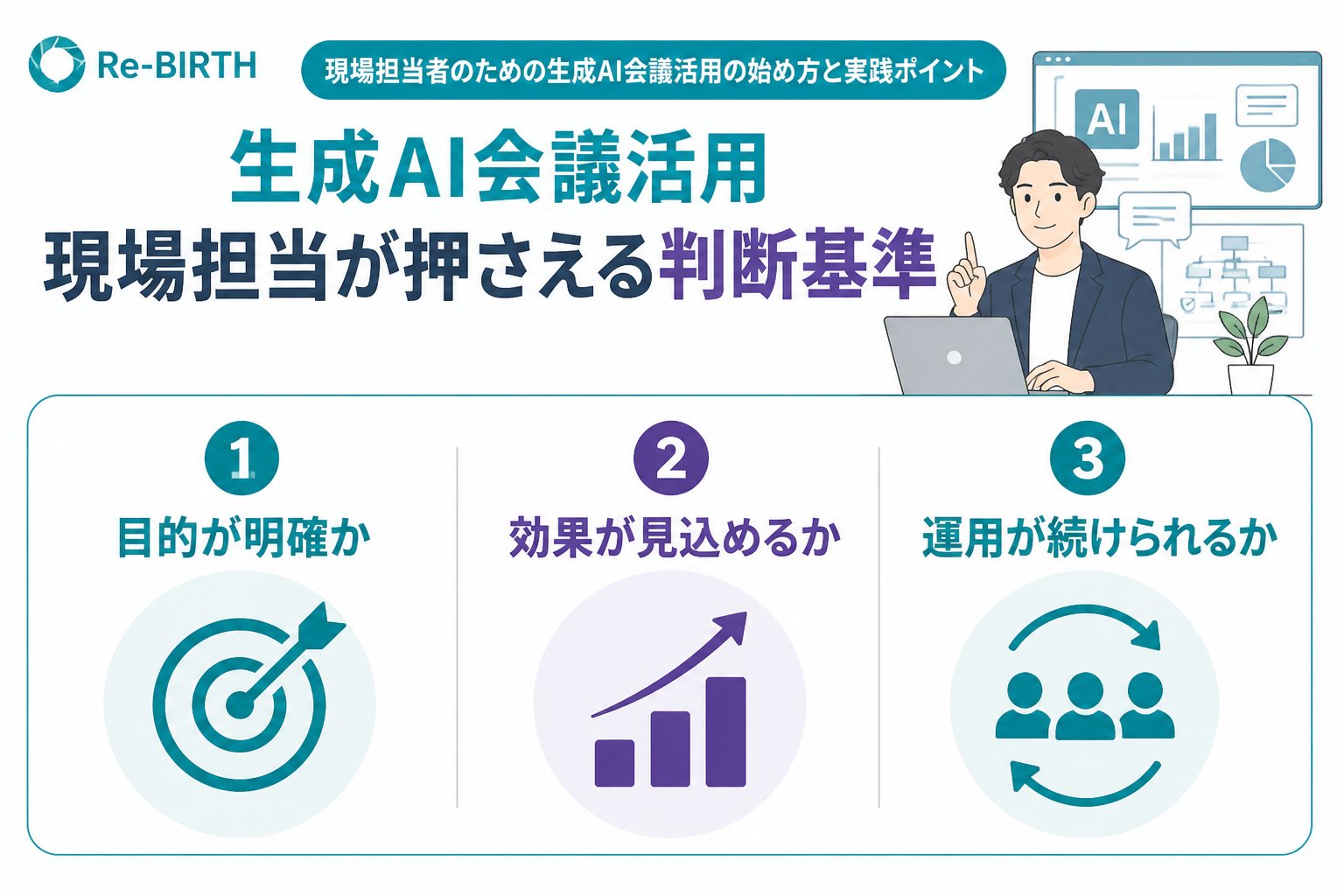 生成AI活用 生成AI会議活用現場担当が押さえる判断基準