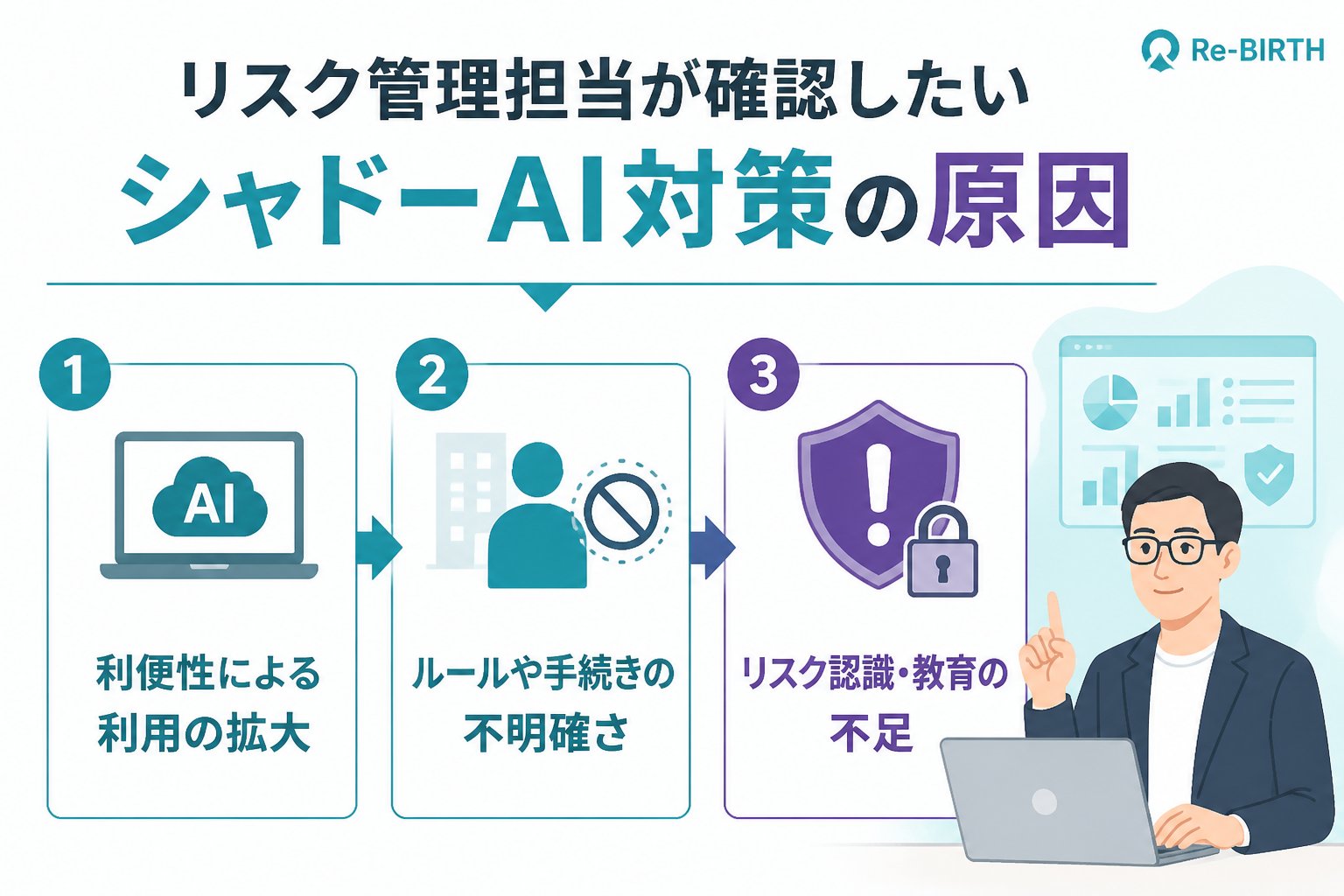 AI導入の失敗回避 リスク管理担当が確認したいシャドーAI対策の原因