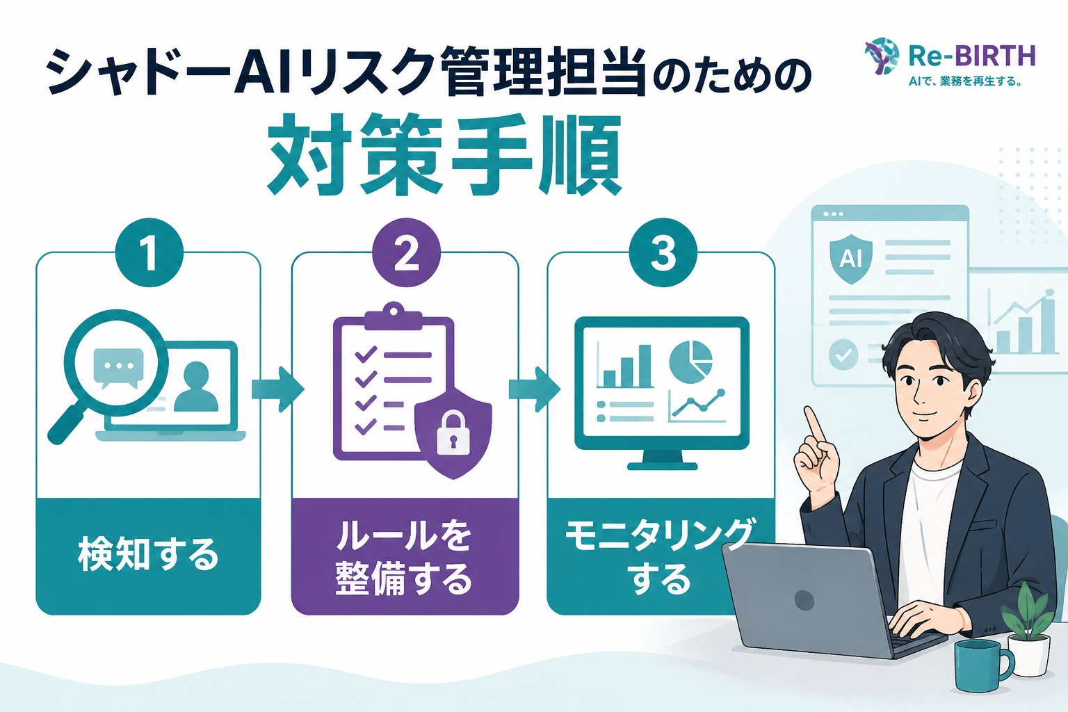AI導入の失敗回避 シャドーAIリスク管理担当のための対策手順