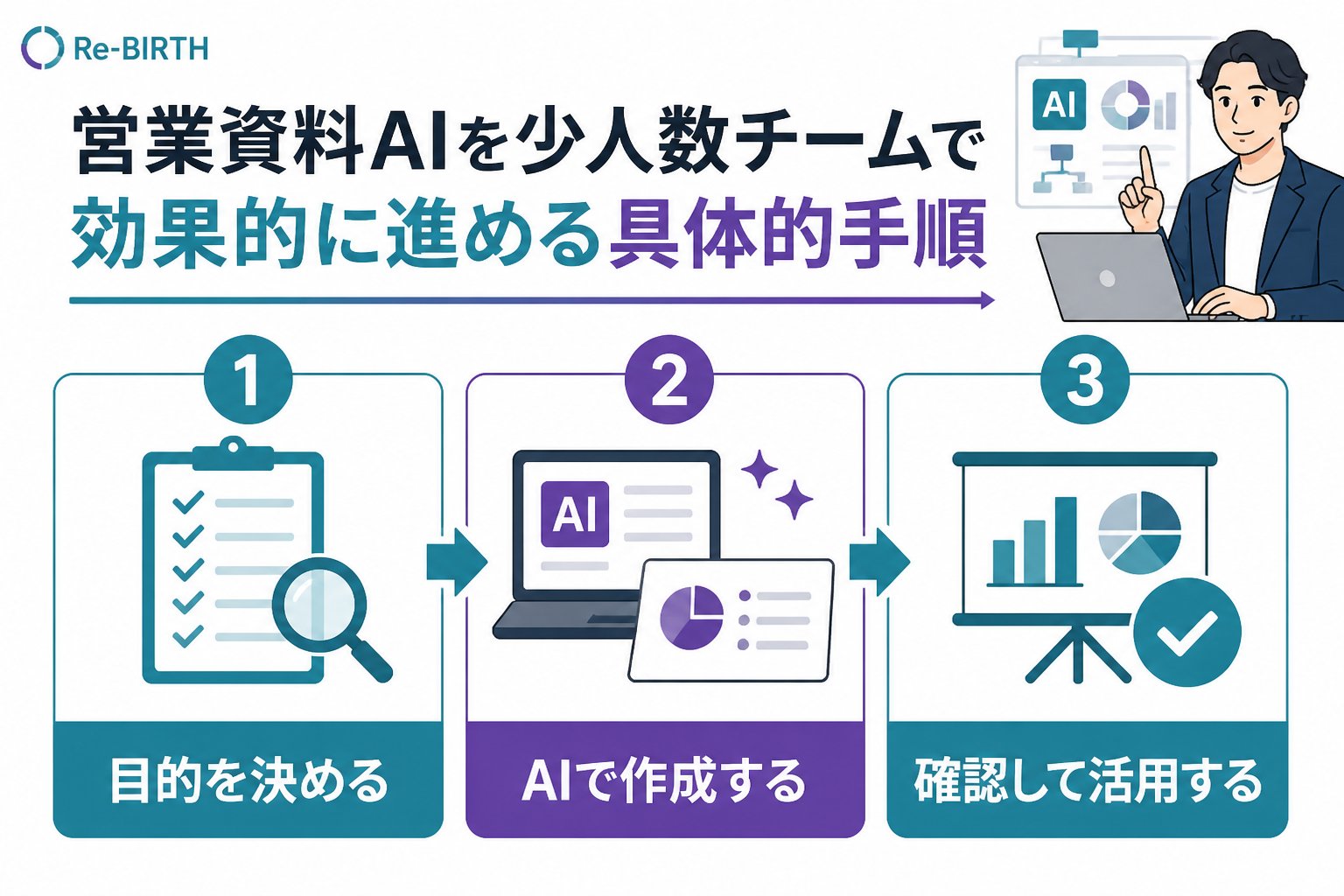 業務改善 営業資料AIを少人数チームで効果的に進める具体的手順