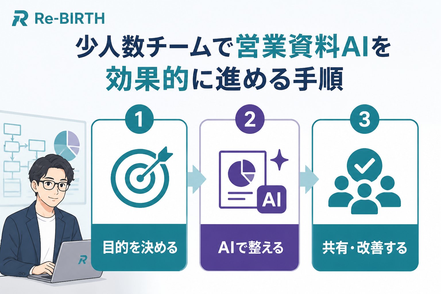 業務改善 少人数チームで営業資料AIを効果的に進める手順