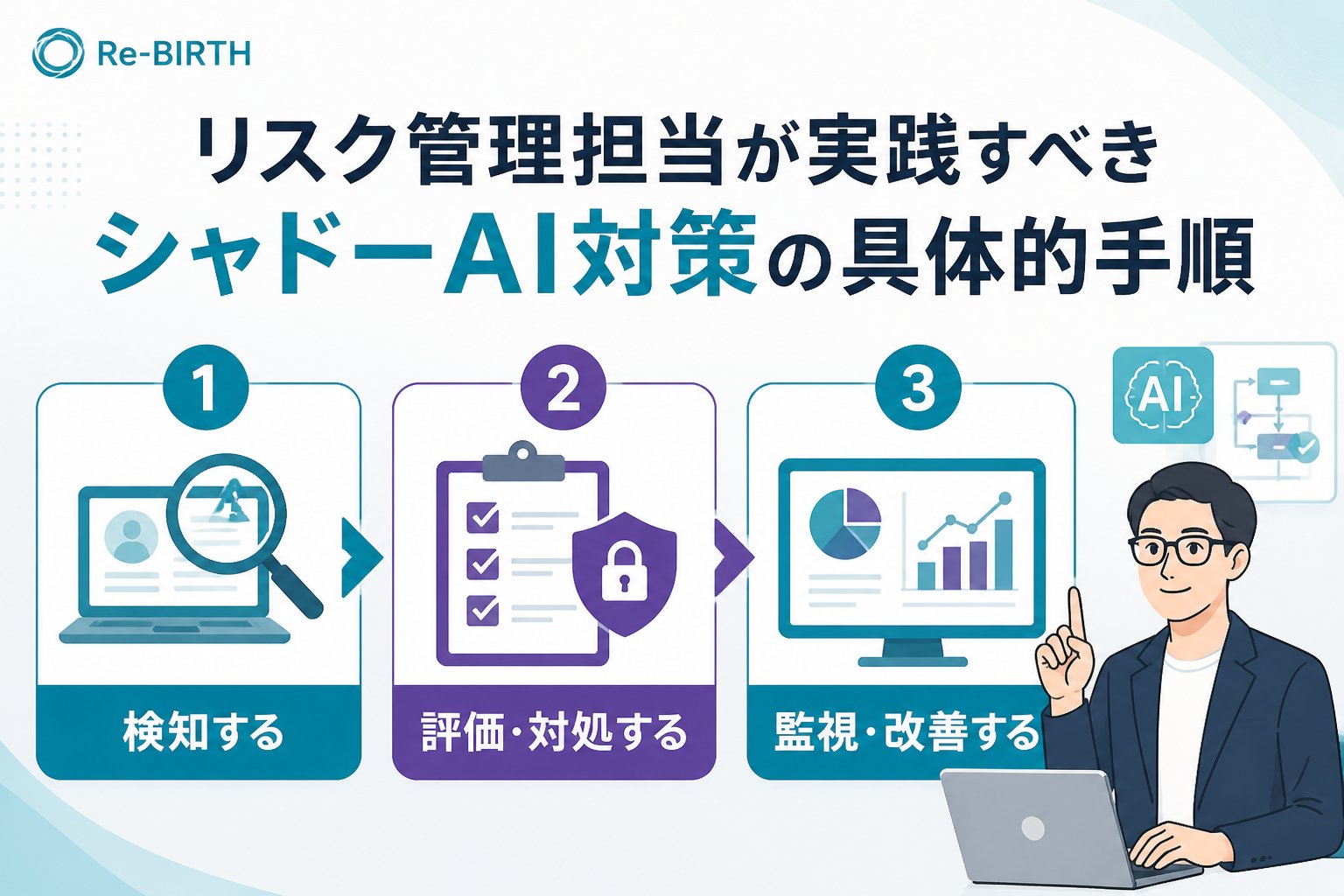 AI導入の失敗回避 リスク管理担当が実践すべきシャドーAI対策の具体的手順
