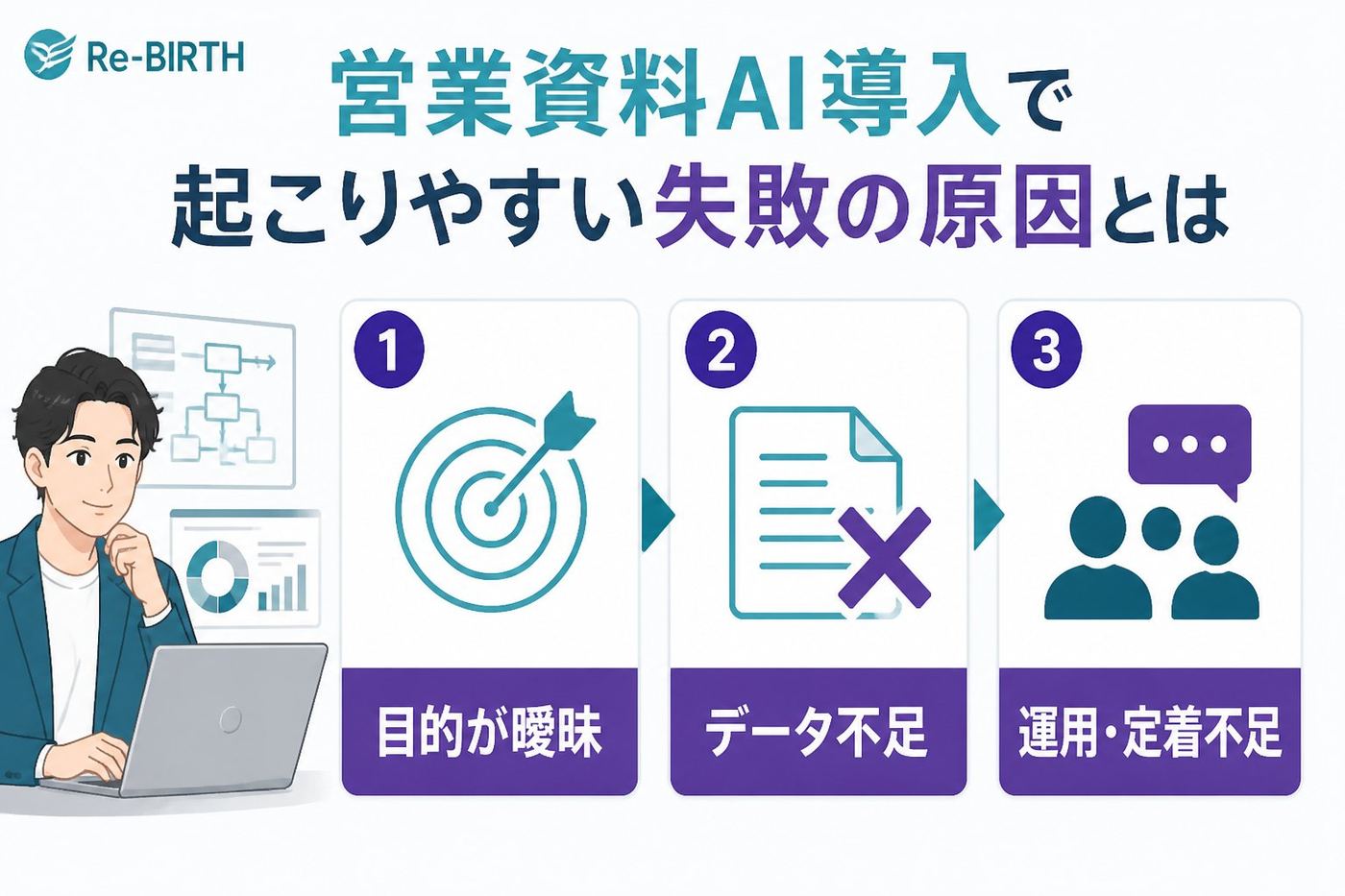 業務改善 営業資料AI導入で起こりやすい失敗の原因とは